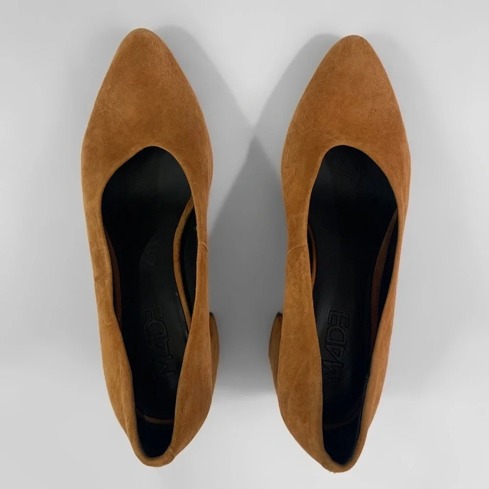 Anthropologie M4DE Suede Block Heel Pumps - Picture 2 of 10
